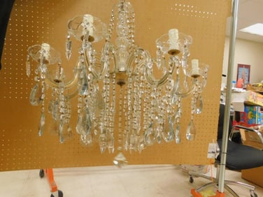 Vintage 1950's Waterford Chandelier - all Glass components