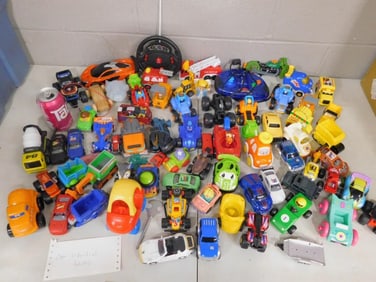Lot of over 10 pounds of assorted toy cars, etc.