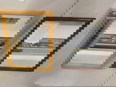 Antique Mirrors - One Marked Boston Durand Process - See attached info, One with Maple Frame