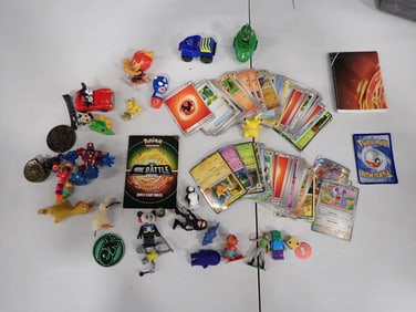 Small Toys, Pokemon Cards, Figures, Etc
