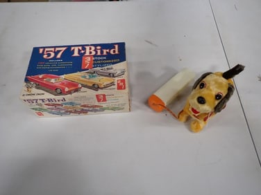 Vintage Animated Dog and '57 T-Bird Model Kit