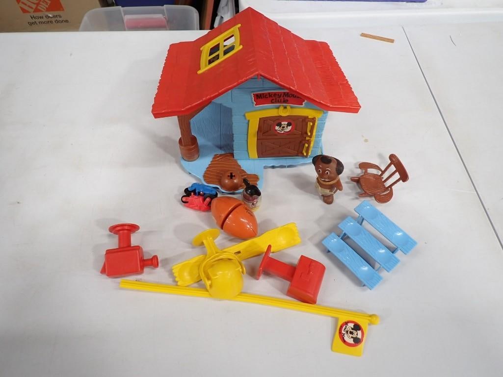 Lot of Toys incl Mickey Mouse Club House, Small Figures, Etc: Lot of Toys incl Mickey Mouse Club House, Small Figures, Etc All pictures are considered part of the description and should be examined carefully by bidders. Live Auctioneers is now offering Live Sh