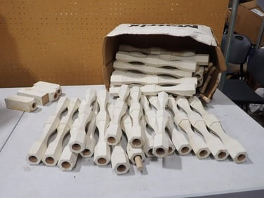 Large Lot of wooden balusters / spindles for staircase railings