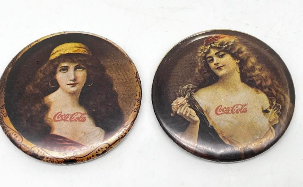 2 Coco-Cola Victorian Pocket Mirrors (1 of 4)