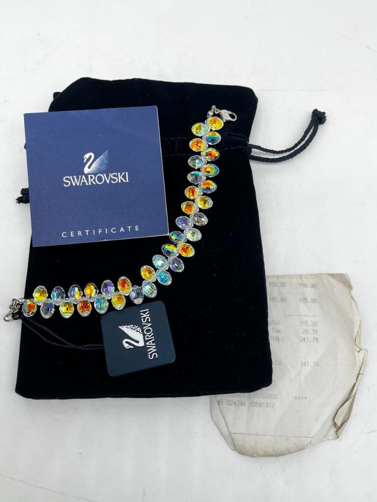 New Swarovski Crystal Bracelet w/ Original Receipt, Hang Tag & Pouch (1 of 3)
