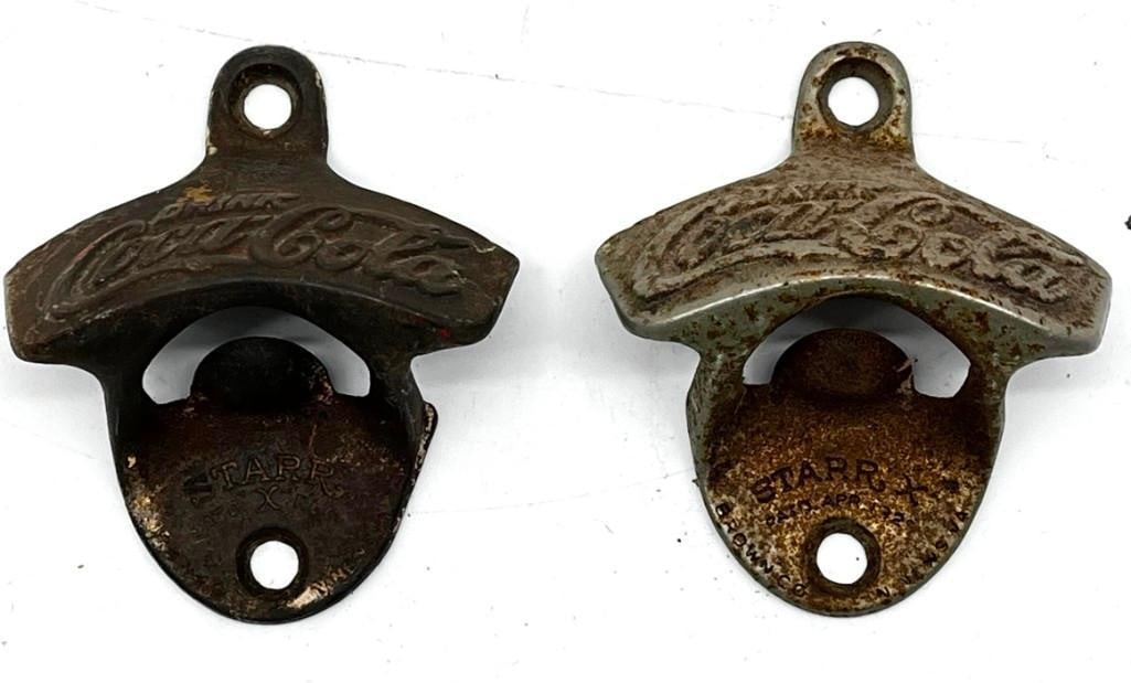 Lot of 2 Antique Coca Cola Starr X Bottle Openers (1 of 6)