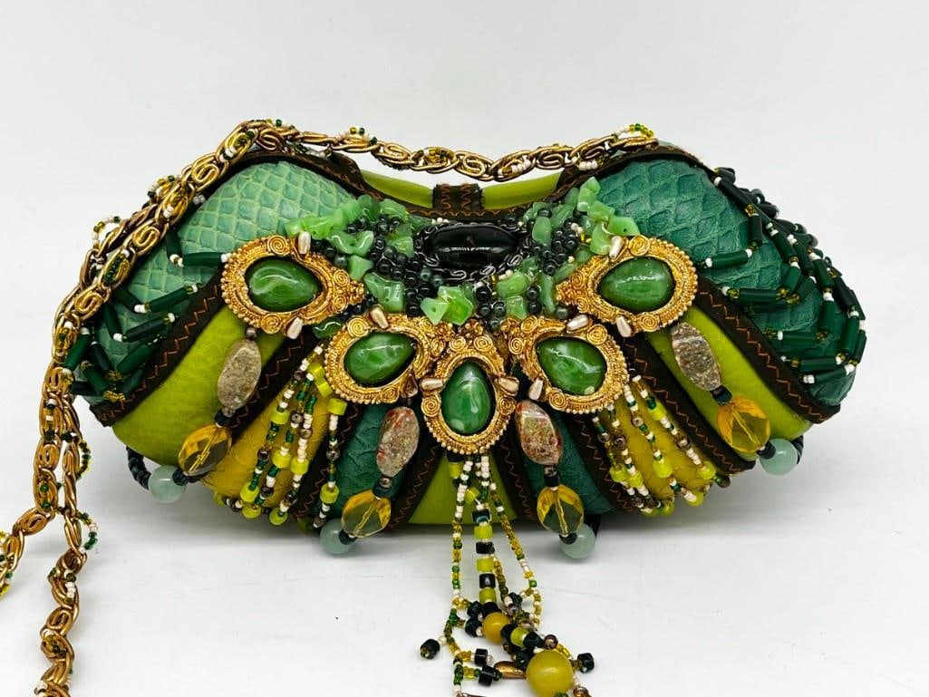 Vintage Mary Frances Embellished Beaded Shoulder Bag or Purse NEVER USED (1 of 11)