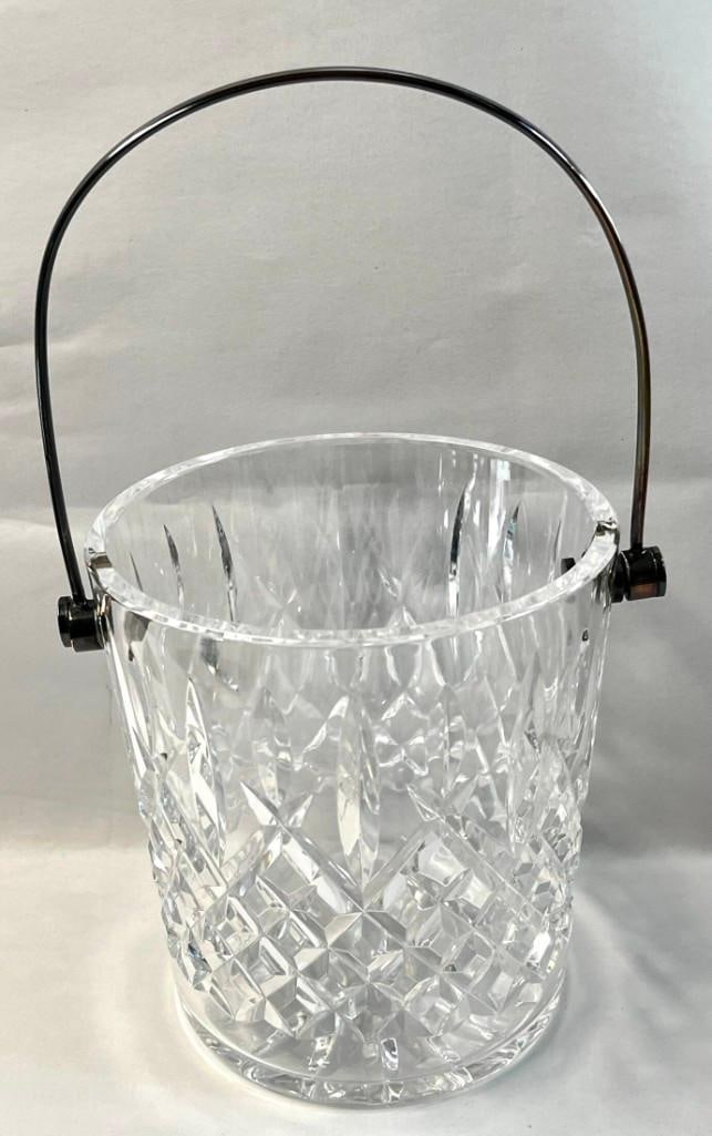 Waterford Crystal Araglin Ice Bucket with Silver Handle: Waterford Crystal Araglin Ice Bucket with Silver Handle. Beautiful condition 6" tall x 5" wide All pictures are considered part of the description and should be examined carefully
