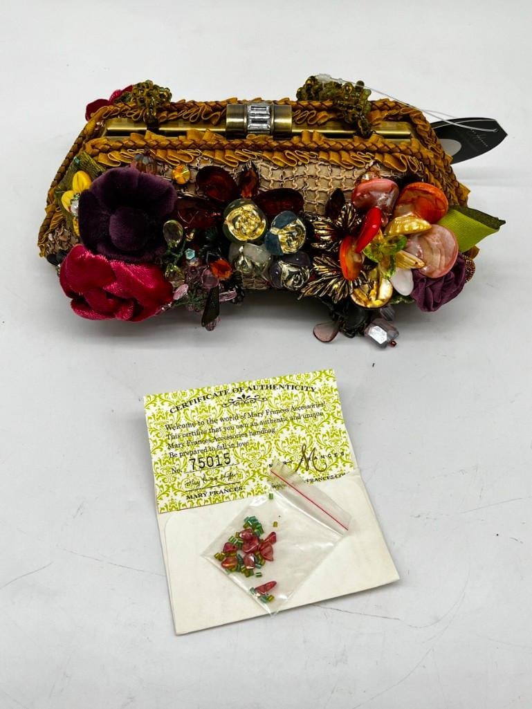 Mary Frances "Ladies Choice" Embellished Beaded Purse Handbag, Needs Repair (1 of 9)