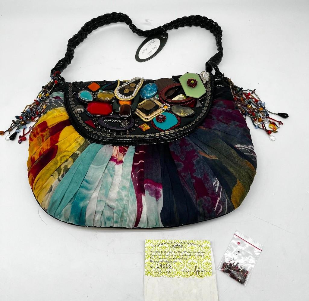 Mary Frances " Maxed Out" Beaded Purse Handbag (1 of 9)