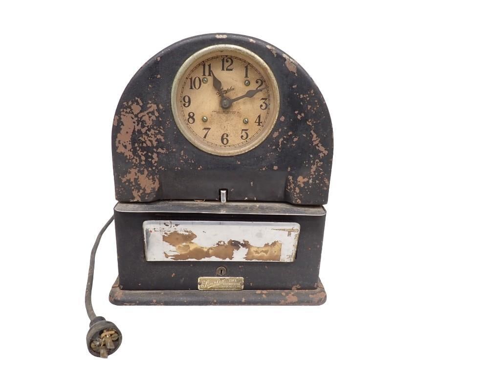 Vintage Simplex Time Clock / Time Recorder (1 of 4)