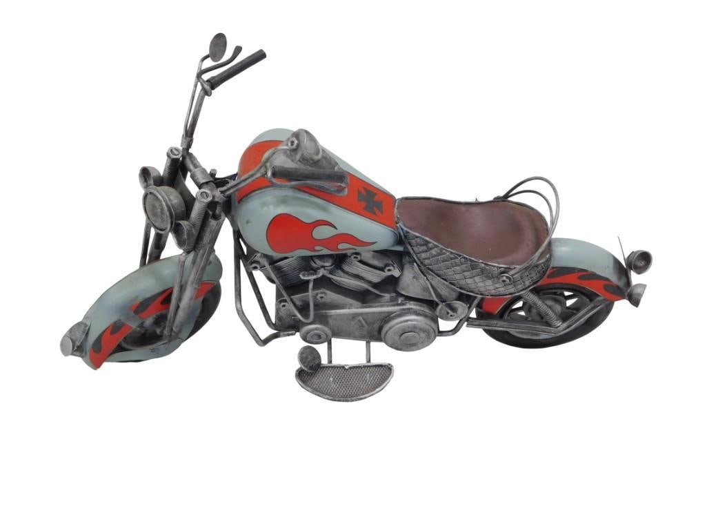 Vintage Metal Art Toy / Decorative Motorcycle (1 of 8)
