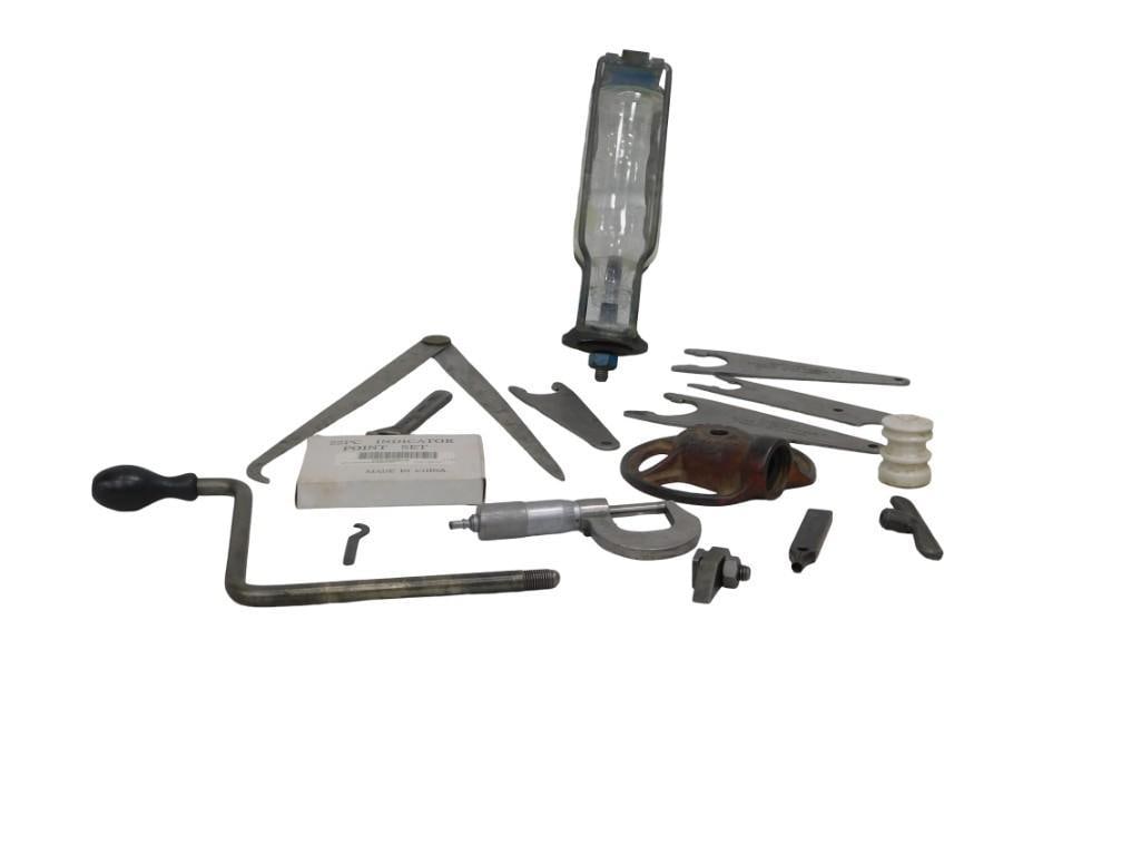 Antique Glass Fire Extinguisher,  Misc Wrenches Hardinge, Victrola Crank and more (1 of 6)