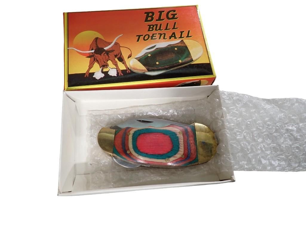 Old Smoky Big Bull Toenail Folding Knife New in Box #OS99 (1 of 4)