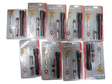 9 Mini Maglites Small Flashlights New in Package