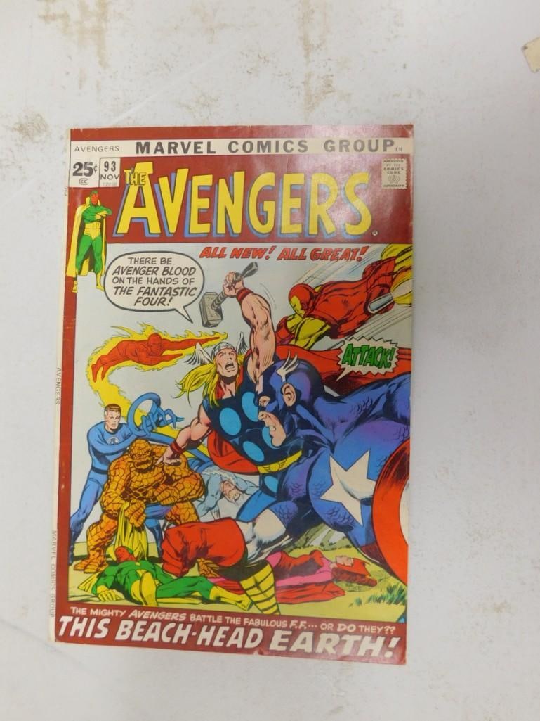 Vintage Marvel The Avengers Comic Book #93 - This Beach-Head Earth (1 of 7)