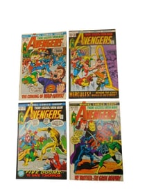Vintage Marvel Avengers Comic Books #98 99 101 and 102 - Thor Captain America Iron Man