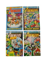 4 Marvel Comic Avengers Including 104 105 108, 111 - X-Men Magneto Crossover