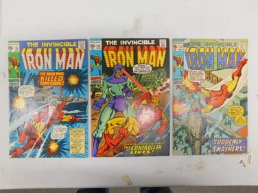 Marvel Iron Man Comic Books 23, 28 and 31