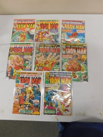 8 Marvel Comics The Invincible Iron Man Comic Books including #75, 77-79, 81, 84-86