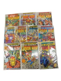 10 Marvel Invincible Iron Man Comic Books Issues 102-110 and 112