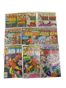 Vintage Marvel Comics Invincible Iron Man Issues 140-149 all Newsstand Variants