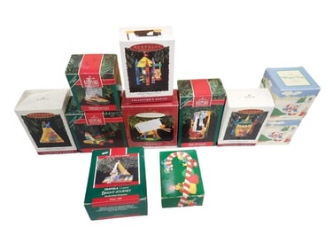 Christmas Ornaments incl 8 Crayola Hallmark Keepsake Ornaments and 3 Avon Ornaments
