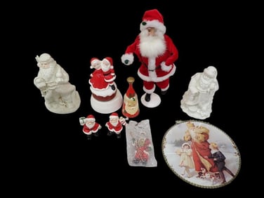 Santa Claus Christmas Decorations incl Byers Choice for Talbots Santa Claus,
