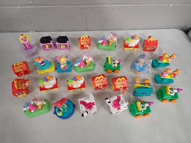Lg Lot Mixed Vintage (1990s) McDonald's Happy Meal Toys incl Disney, Snoopy, McDonald's, Etc