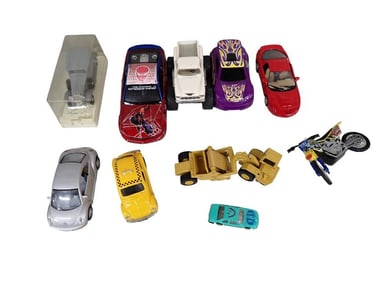 Lot of Lot of Toy Cars and Vehicles incl Solido 4097, Motorcycle Model, Volkswagen Beetle