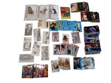 Lot of Trading Cards incl Star Wars, Elvis, Racing, Marilyn Monroe, etc