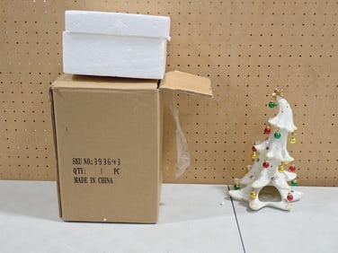 Ceramic Christmas Tree Display with original box