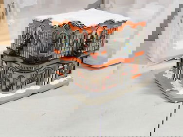 Hawthorne Village Chicago Bears NFL Christmas village "Souvenirs" shop collectible