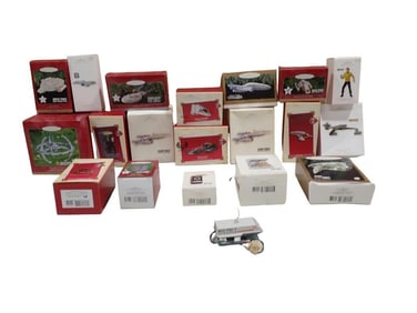 Hallmark Keepsake Christmas Ornaments including Star Trek, Enterprise, Delta Flyer, Borg Cube, Kirk