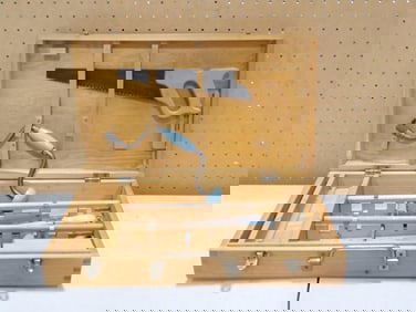 Vintage Handy Andy Tool Chest Set with Wooden Case - comes with everything as shown