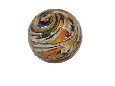 Vintage Art Glass Paperweight Felina Glass Russia