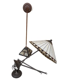 2 Stained Glass Light Fixtures