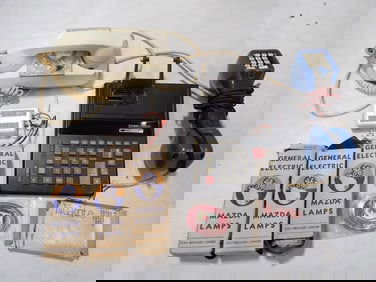 Vintage Electronics and More Lot incl Rotary Dial Phone, Lineman's Telephone,