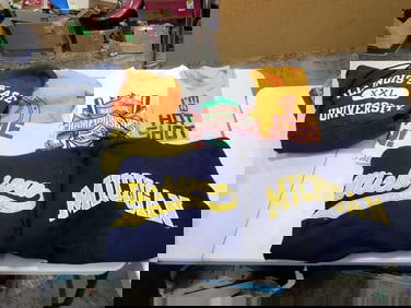 Sports and College Shirts incl Michigan, Illinois State University, Baseball National Championships,