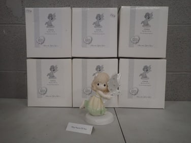 Lot of 7 Precious Angels May Peace Fill You Porcelain Figurines