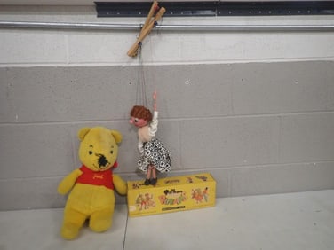 Winnie the Pooh Vintage Plush and Pelham Marionette Doll