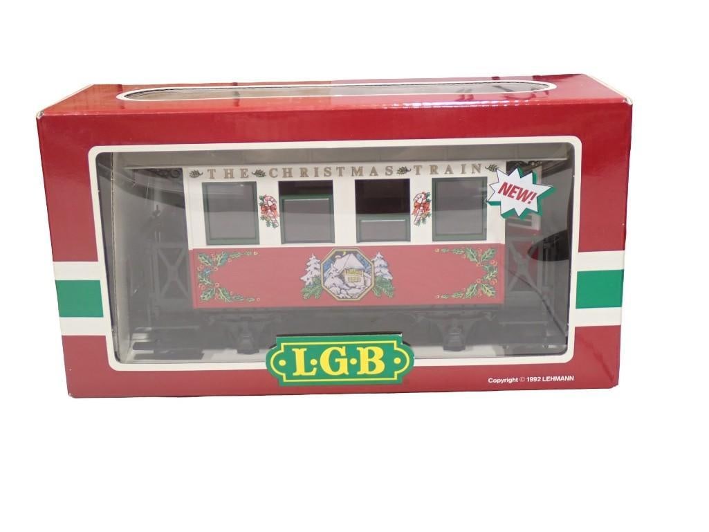 LGB 3607 G Scale Christmas Holiday Passenger Car Model Train Car in Original Box (1 of 5)