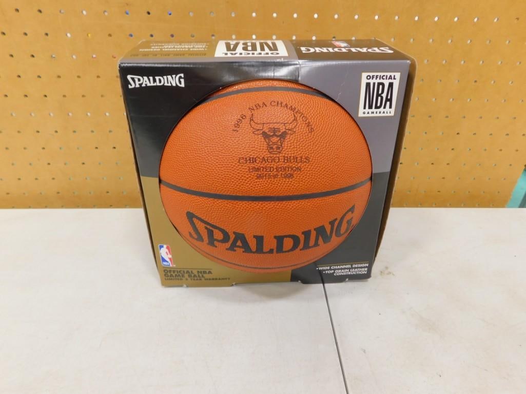 NBA Champions Chicago Bulls Spalding 1996 Limited Edition Basketball with COA: NBA Champions Chicago Bulls Spalding 1996 Limited Edition Basketball with COA All pictures are considered part of the description and should be examined carefully by bidders. Live Auctioneers is now o