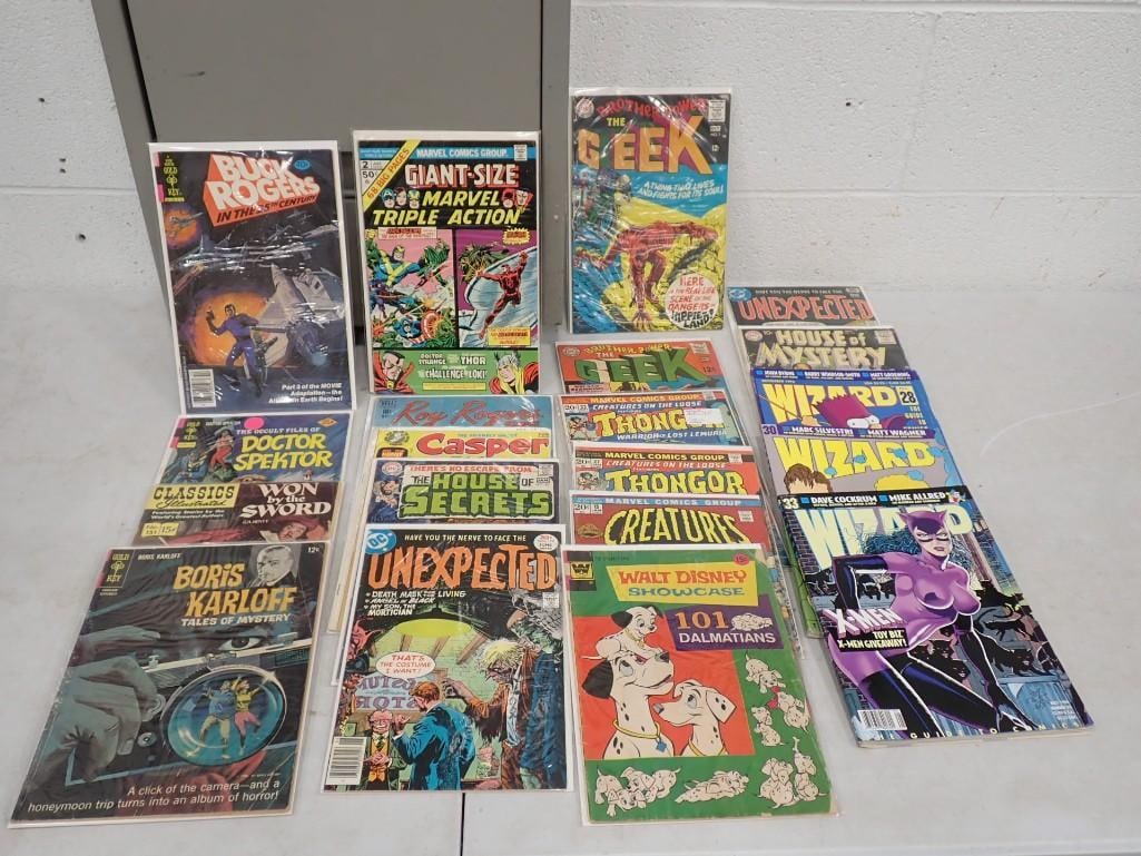 Comic Books incl 10 cent Roy Rogers, 12 Cent Brother Power The Geek, 20 Cent Thongor, (1 of 8)
