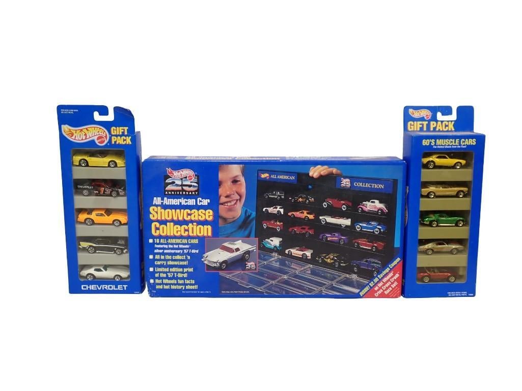 Hot Wheels Sets incl 25th Anniversary All American Car Showcase Collection, 60's Muscle Cars Gift Pa (1 of 8)