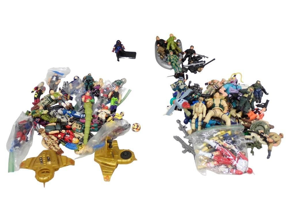 Large Lot of assorted Action Figures and Accessories including GI Joe: Large Lot of assorted Action Figures and Accessories including GI Joe All pictures are considered part of the description and should be examined carefully by bidders. Live Auctioneers is now offering