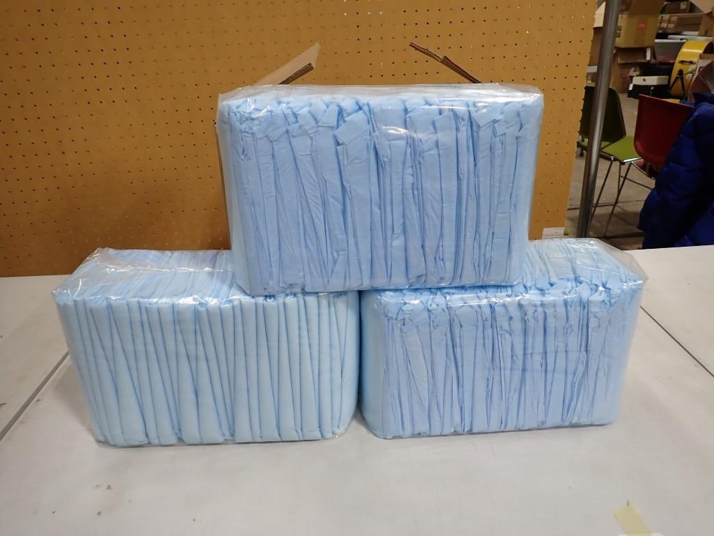 3 Packs of Under Pads or Puppy Pads: 3 Packs of Under Pads or Puppy Pads All pictures are considered part of the description and should be examined carefully by bidders. Live Auctioneers is now offering Live Shipping through them. This i