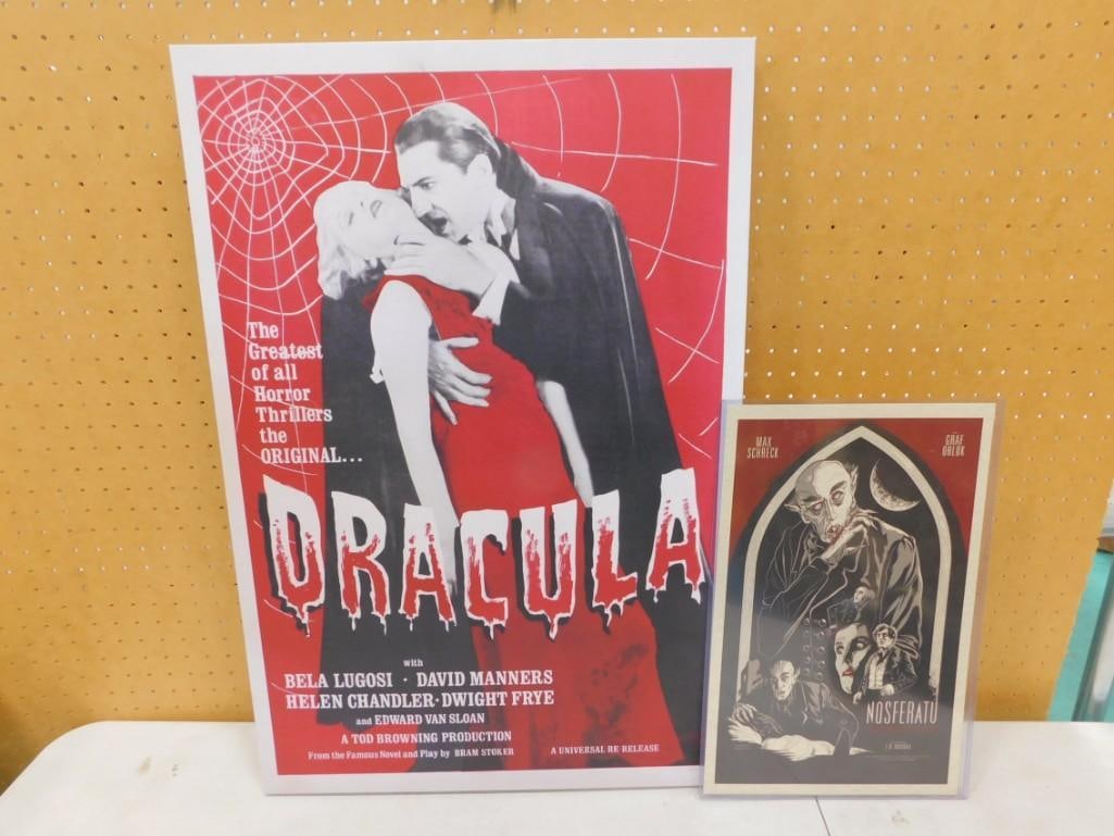 Bela Lugosi Dracula Movie Poster canvas print and Nosferatu Print (1 of 4)