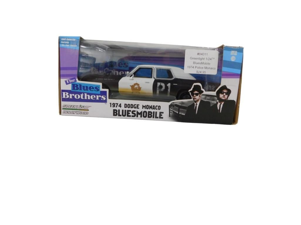 Greenlight Hollywood The Blues Brothers 1974 Dodge Monaco Bluesmobile Die Cast Model Car New: Greenlight Hollywood The Blues Brothers 1974 Dodge Monaco Bluesmobile Die Cast Model Car New in Box 1/24 Scale All pictures are considered part of the description and should be examined carefully