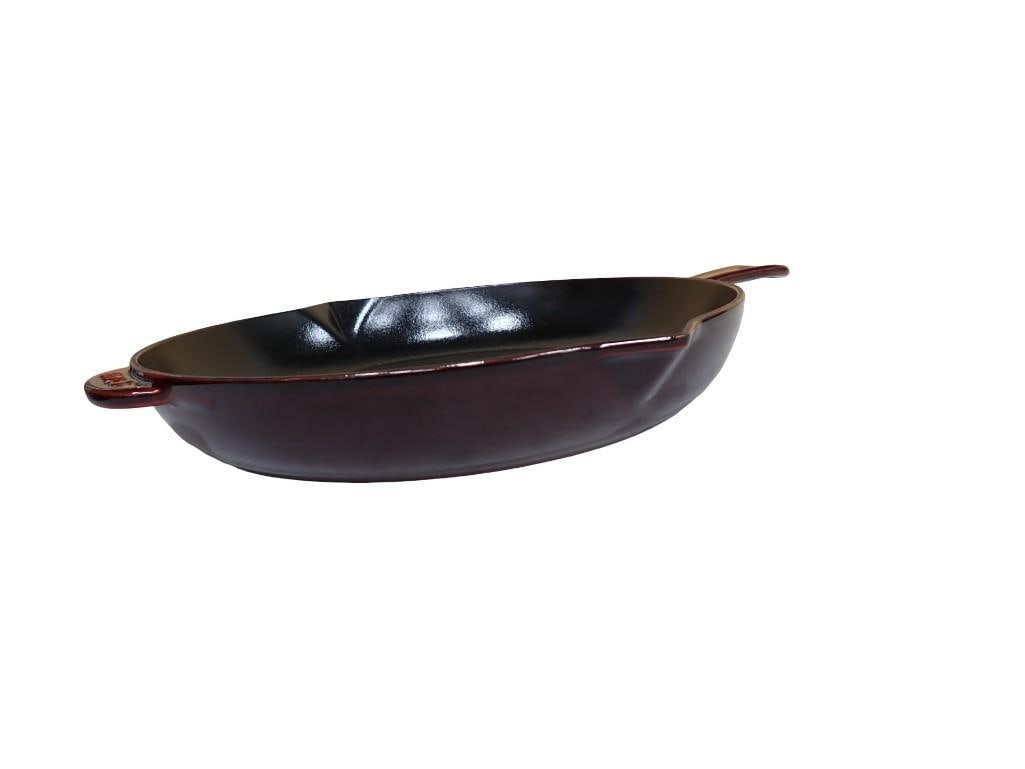 Staub Enameled Cast Iron Skillet Made in France Appears Unused: Staub Enameled Cast Iron Skillet Made in France Appears Unused All pictures are considered part of the description and should be examined carefully by bidders. Live Auctioneers is now offering Live Sh